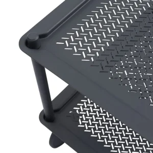 Muuto Indoor-gardening | Aufbewahrungsmöbel^Flow Servierwagen, 2 Ebenen, Blaugrau