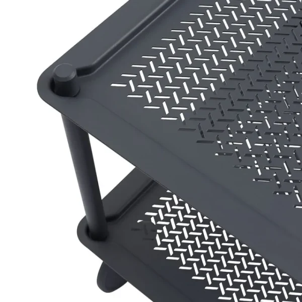 Muuto Indoor-gardening | Aufbewahrungsmöbel^Flow Servierwagen, 2 Ebenen, Blaugrau