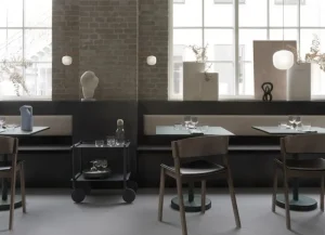 Muuto Indoor-gardening | Aufbewahrungsmöbel^Flow Servierwagen, 2 Ebenen, Blaugrau