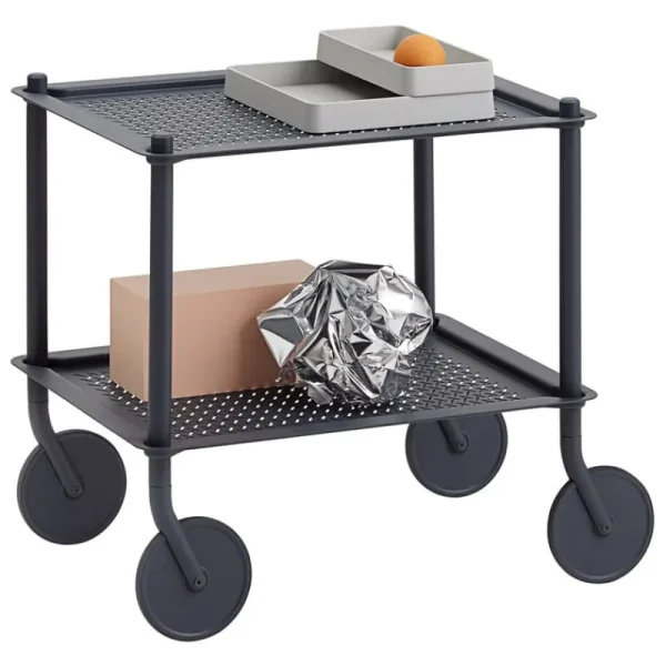 Muuto Indoor-gardening | Aufbewahrungsmöbel^Flow Servierwagen, 2 Ebenen, Blaugrau