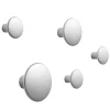 Muuto Garderoben Und Kleiderbügel^Garderobenhaken Dots Metal, 5er-Set, Aluminium