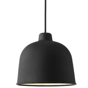 Muuto Deckenleuchten-Grain Pendelleuchte, schwarz