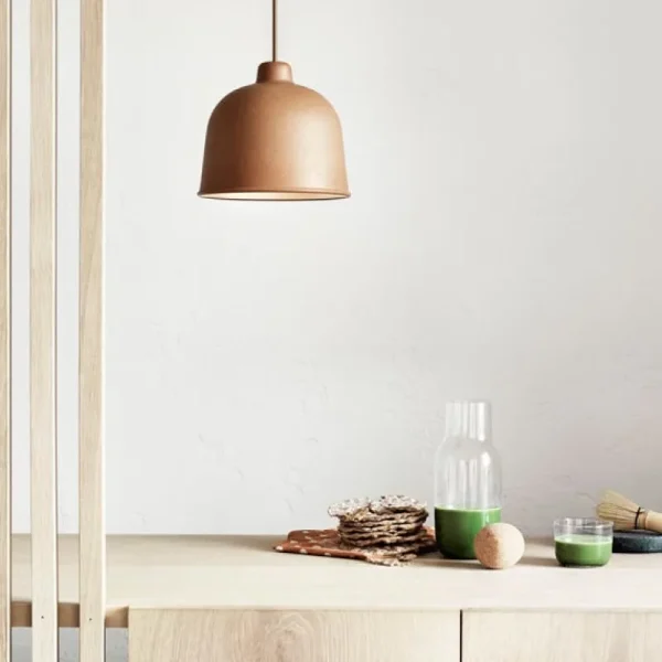GUBI Deckenleuchten-Muuto Grain Pendelleuchte, grau