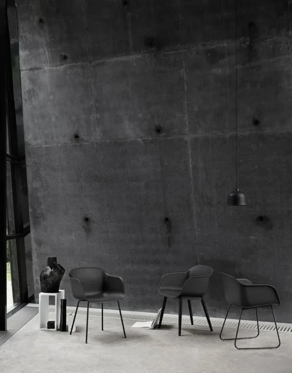 Muuto Deckenleuchten-Grain Pendelleuchte, schwarz