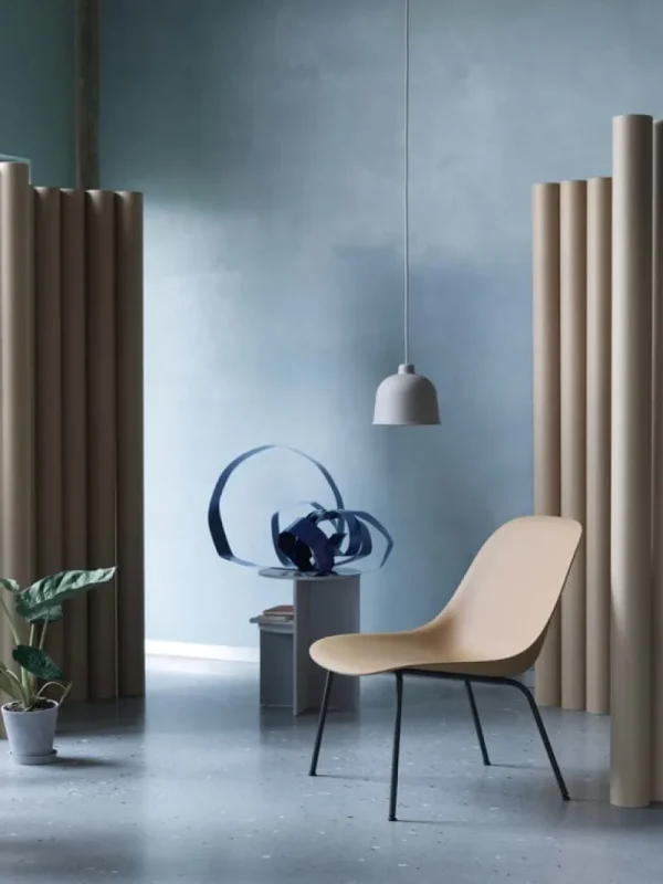 GUBI Deckenleuchten-Muuto Grain Pendelleuchte, grau