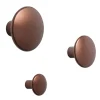 Muuto Garderoben Und Kleiderbügel^Kleiderhaken Dots Metal, 5er-Set, umbrabraun