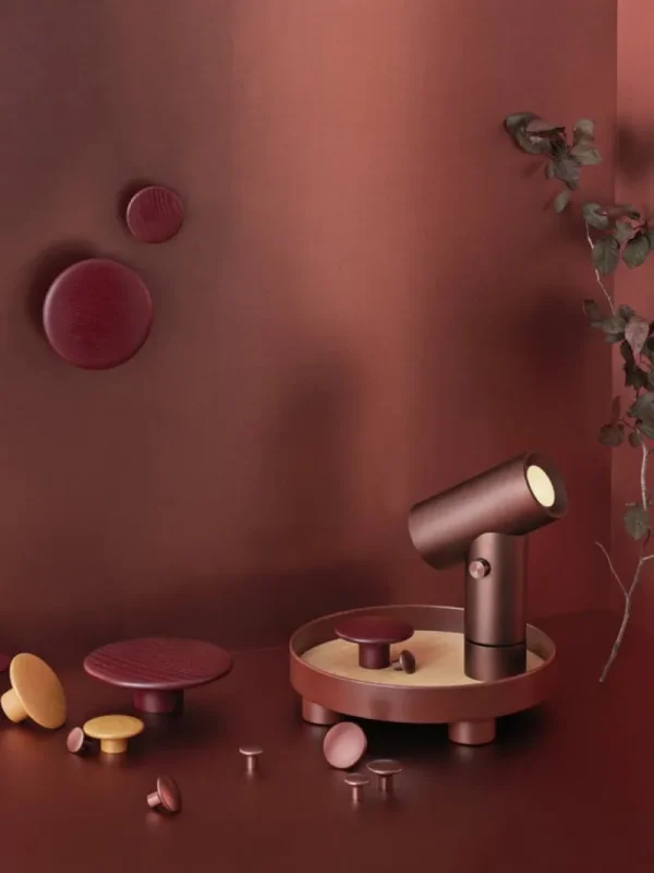Muuto Garderoben Und Kleiderbügel^Kleiderhaken Dots Metal, 5er-Set, umbrabraun