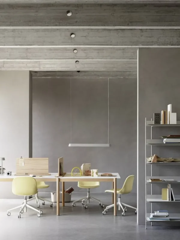 Muuto Deckenleuchten-Linear Pendelleuchte, 87,2 cm, Grau