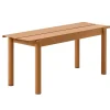 Muuto Terrassenmöbel^Linear Steel Bank, 110 cm, dunkelorange