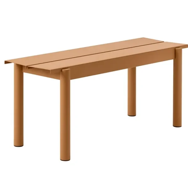 Muuto Terrassenmöbel^Linear Steel Bank, 110 cm, dunkelorange