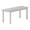 Muuto Terrassenmöbel^Linear Steel Bank, 110 cm, Grau