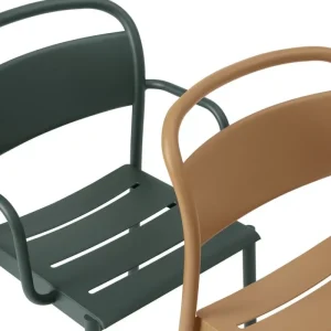 Muuto Terrassenmöbel^Linear Steel Beistellstuhl, Burnt Orange