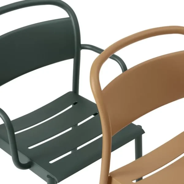 Muuto Terrassenmöbel^Linear Steel Beistellstuhl, Burnt Orange