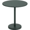 Muuto Terrassenmöbel^Linear Steel Cafétisch, 70 cm, Dunkelgrün