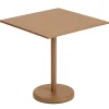 Muuto Terrassenmöbel^Linear Steel Cafétisch 70 x 70 cm, Burnt Orange