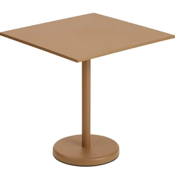 Muuto Terrassenmöbel^Linear Steel Cafétisch 70 x 70 cm, Burnt Orange