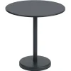 Muuto Terrassenmöbel^Linear Steel Cafétisch, 70 cm, Schwarz