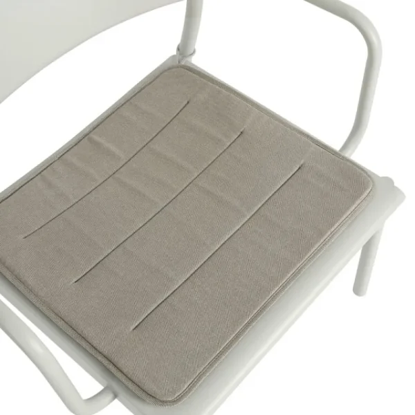 Muuto Outdoor-textilien^Linear Steel Sitzkissen, Hellgrau