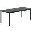 Muuto Terrassenmöbel^Linear Steel Tisch, 200 x 75 cm, schwarz