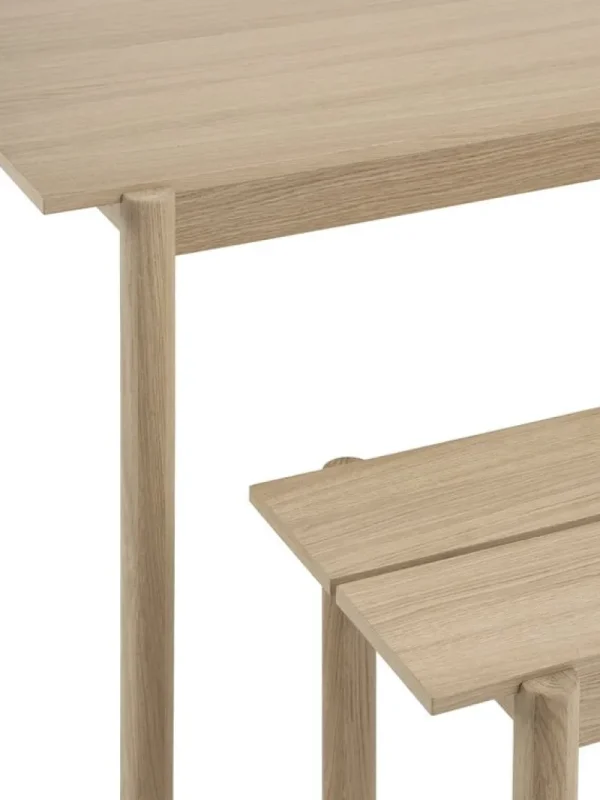 HAY Tische-Muuto Linear Wood Tisch, 140 x 85 cm, Eiche