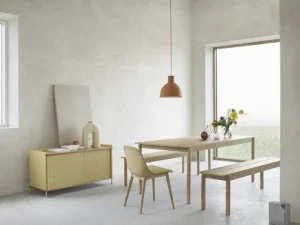 HAY Tische-Muuto Linear Wood Tisch, 140 x 85 cm, Eiche