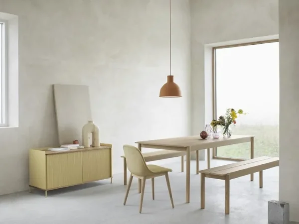 HAY Tische-Muuto Linear Wood Tisch, 140 x 85 cm, Eiche