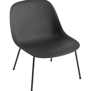 Finnish Design Shop Sitzgelegenheiten-Muuto Loungesessel Fiber, Rohrgestell, schwarz