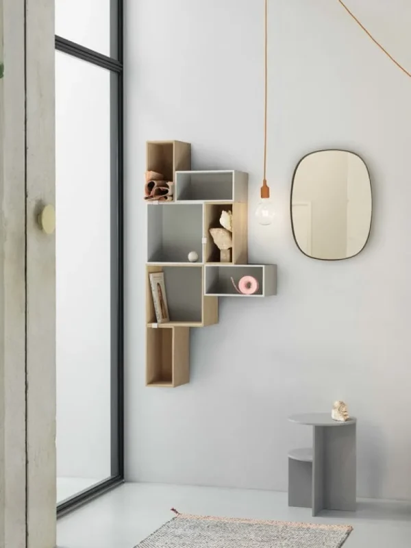 Muuto Regale-Mini Stacked 2.0, klein, hellgrau