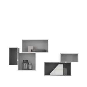 Muuto Regale-Mini Stacked 2.0, klein, hellgrau