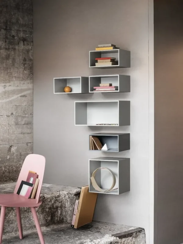 Muuto Regale-Mini Stacked 2.0, klein, hellgrau