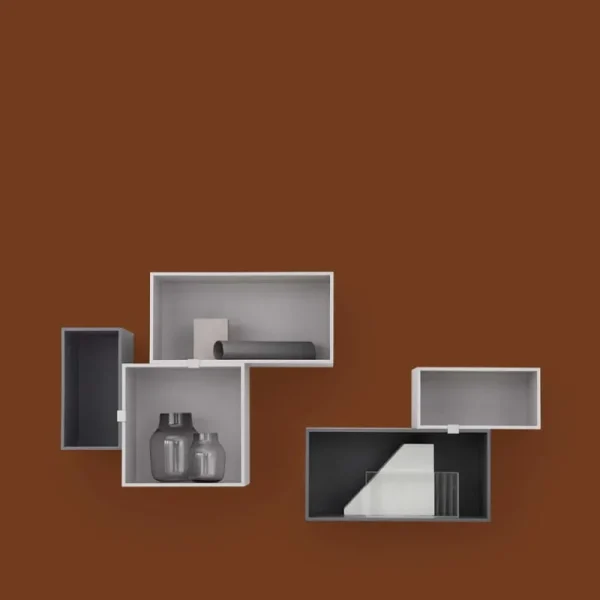 Muuto Regale-Mini Stacked 2.0, klein, hellgrau