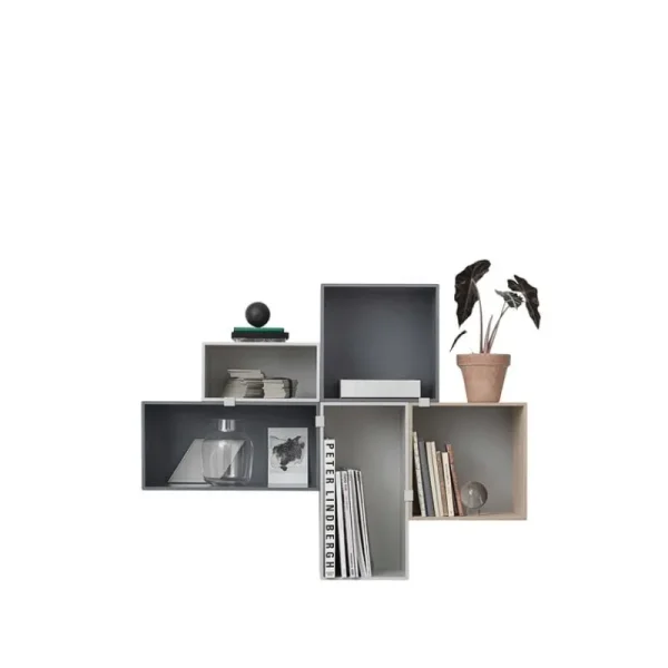 Muuto Regale-Mini Stacked 2.0, klein, hellgrau