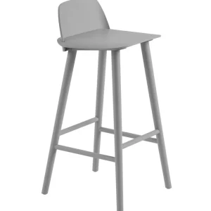 &Tradition Sitzgelegenheiten-Muuto Nerd Barhocker, 75 cm, grau