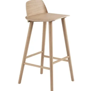 Artek Sitzgelegenheiten-Muuto Nerd Barhocker, 75 cm, Eiche