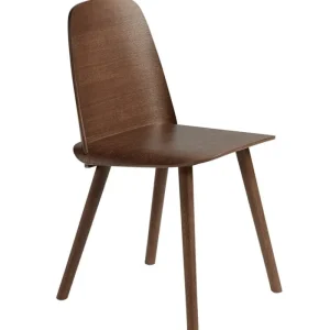 Vitra Sitzgelegenheiten-Muuto Nerd Stuhl, Dunkelbraun gebeizt