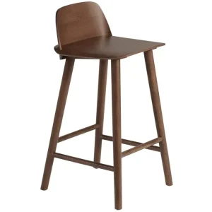 Labofa Sitzgelegenheiten-Muuto Nerd Tresenhocker, 65 cm, Dunkelbraun gebeizt
