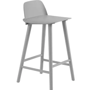 &Tradition Sitzgelegenheiten-Muuto Nerd Tresenhocker, 65 cm, grau