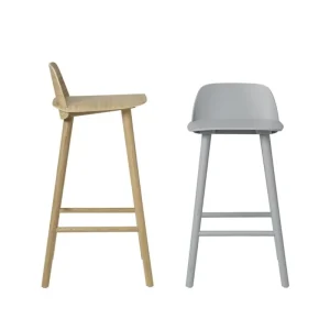 &Tradition Sitzgelegenheiten-Muuto Nerd Tresenhocker, 65 cm, grau