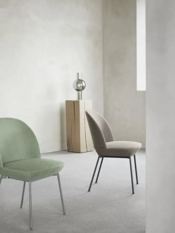 Kartell Sitzgelegenheiten-Muuto Oslo Stuhl, Ocean 32 - Chrom