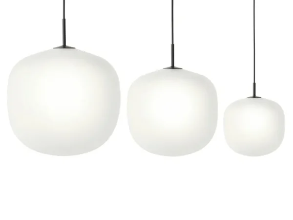 Normann Copenhagen Deckenleuchten-Muuto Pendelleuchte Rime 45 cm, Schwarz