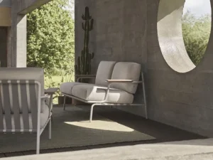 Muuto Outdoor-textilien^Ply Teppich, recyceltes Polyester, 85 x 140 cm, moosgrün