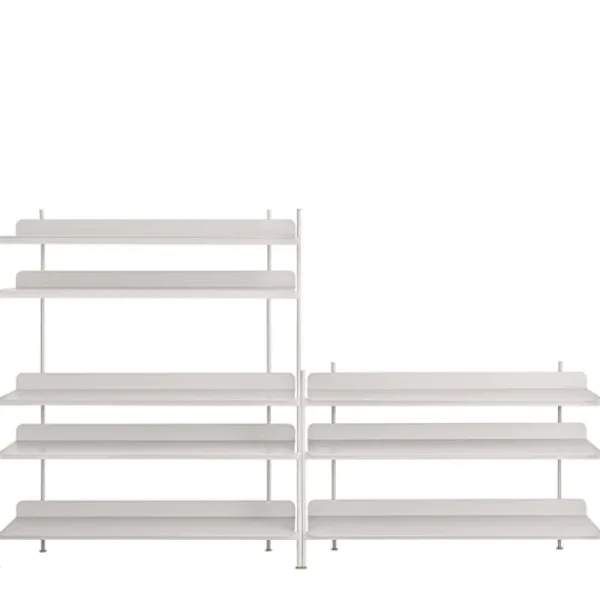 Muuto Regale-Regal Compile, Konfiguration 7, grau