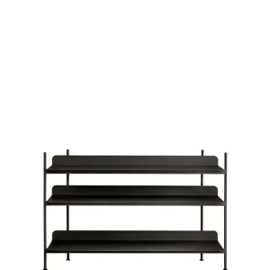 Normann Copenhagen Regale-Muuto Regal Compile, Konfiguration 2, schwarz