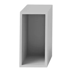 String Furniture Regale | Tische-Muuto Regalmodul Stacked mit Rückwand, klein, hellgrau