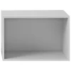 Muuto Regale-Regalmodul Stacked mit Rückwand, groß, hellgrau