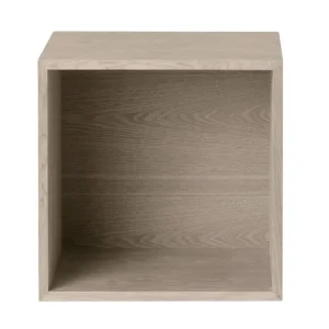 HAY Regale | Tische-Muuto Regalmodul Stacked mit Rückwand, mittel, Eiche