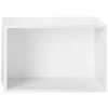 Muuto Regale-Regalmodul Stacked mit Rückwand, groß, weiß