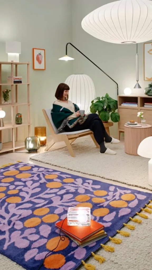 Muuto Regale | Tische-Regalmodul Stacked mit Tür, mittel, Eiche