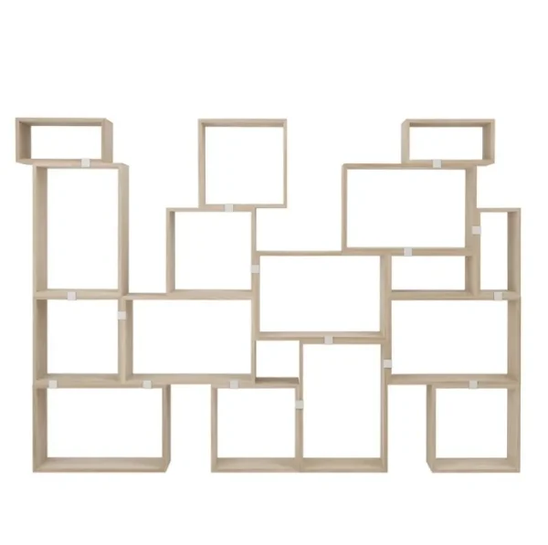 String Furniture Regale-Muuto Regalmodul Stacked, mittel, Eiche