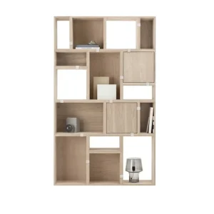 String Furniture Regale-Muuto Regalmodul Stacked, mittel, Eiche
